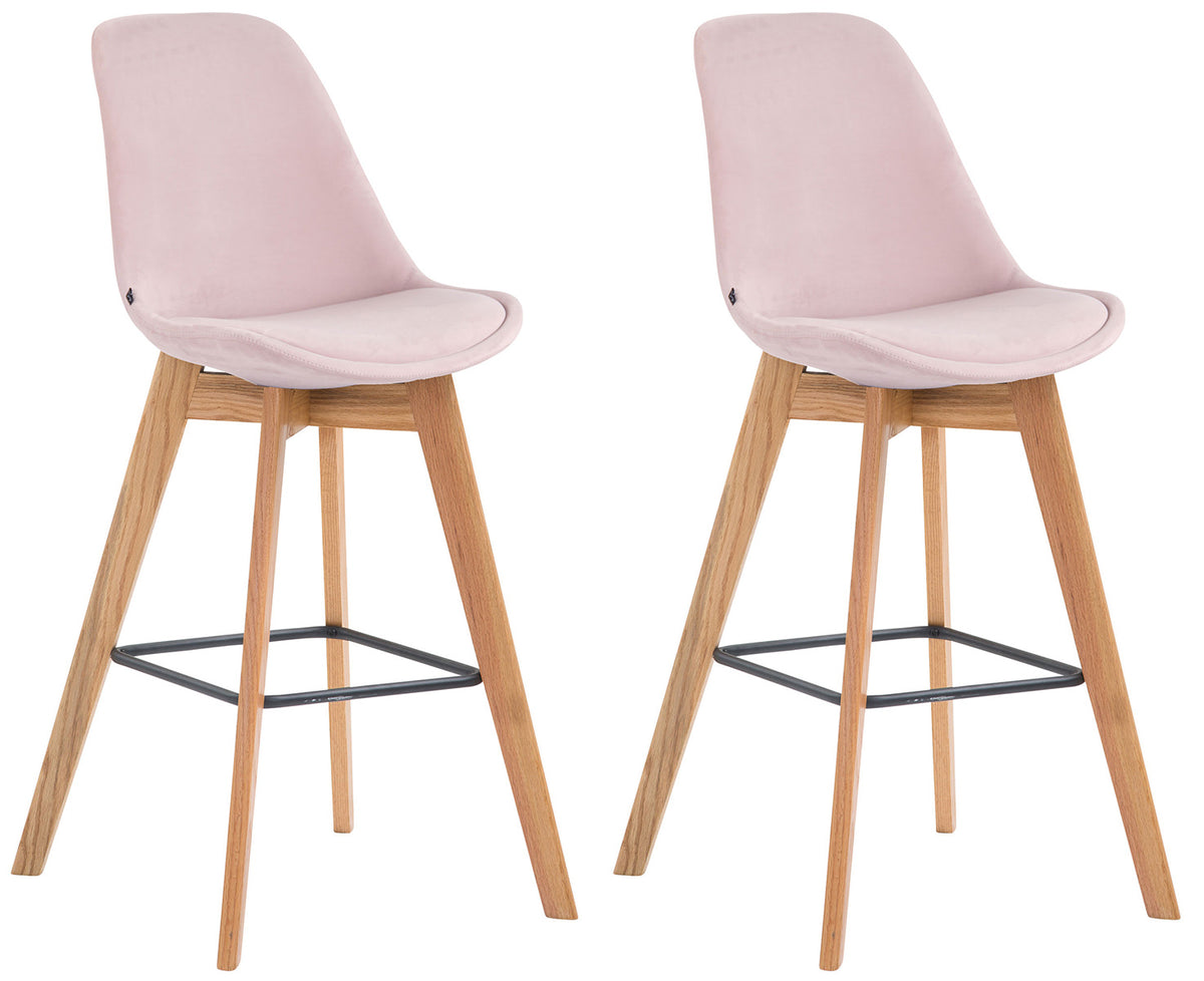 2er Set Barhocker Metz Samt