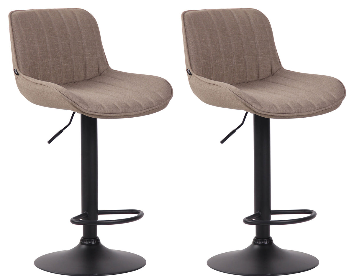 2er Set Barhocker Lentini Stoff