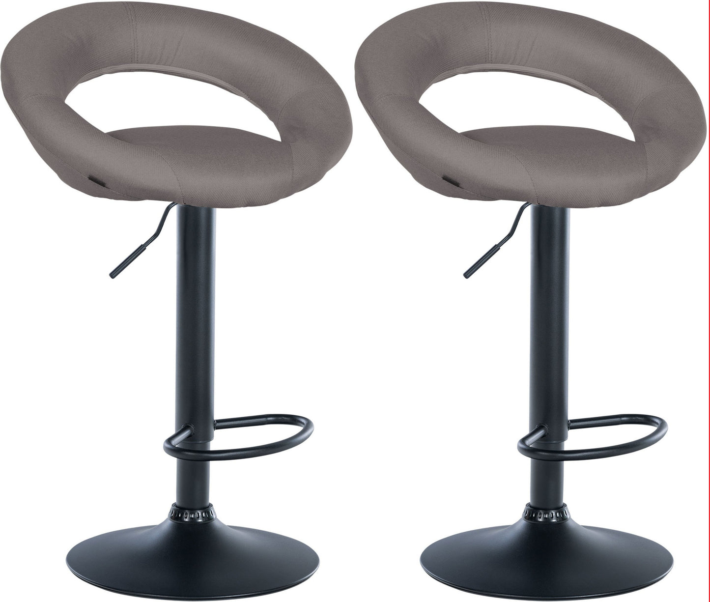 2er Set Barhocker Olinda Stoff