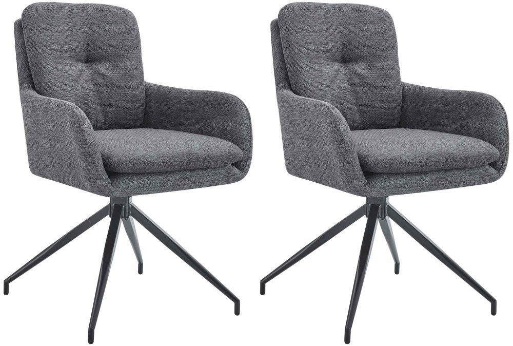 2er Set Esszimmerstuhl Pickett Stoff