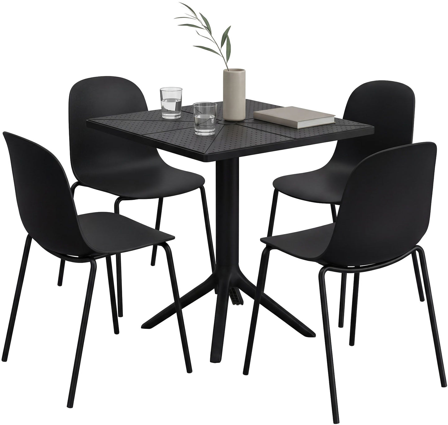 Gartenmöbel-Set Nerra mit 4 Stühlen