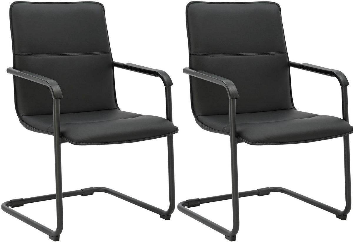 2er Set Freischwinger Seattle Kunstleder