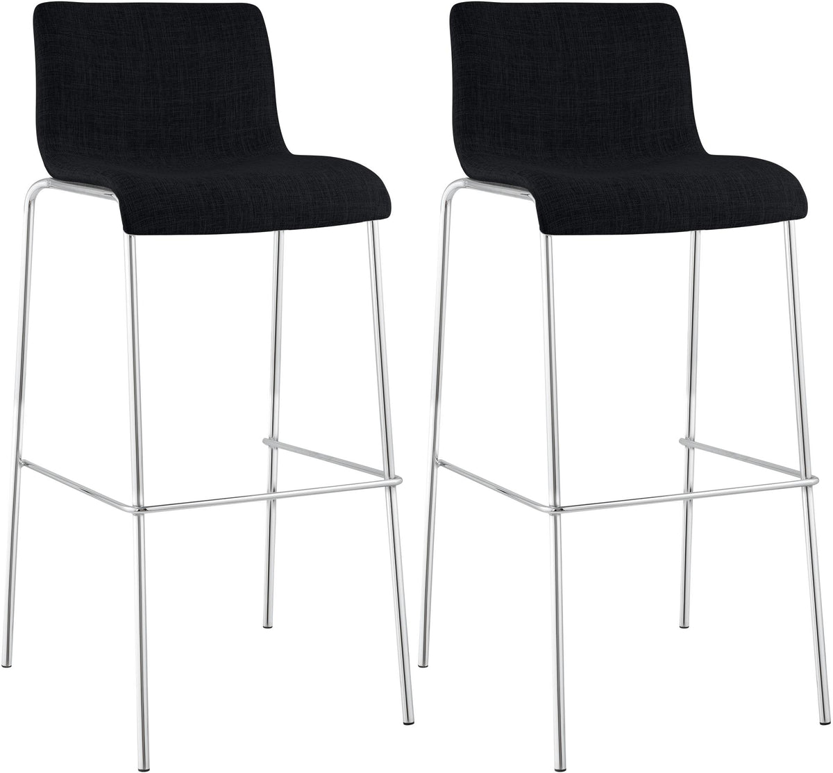 2er Set Barhocker Hover Stoff Vierfußgestell