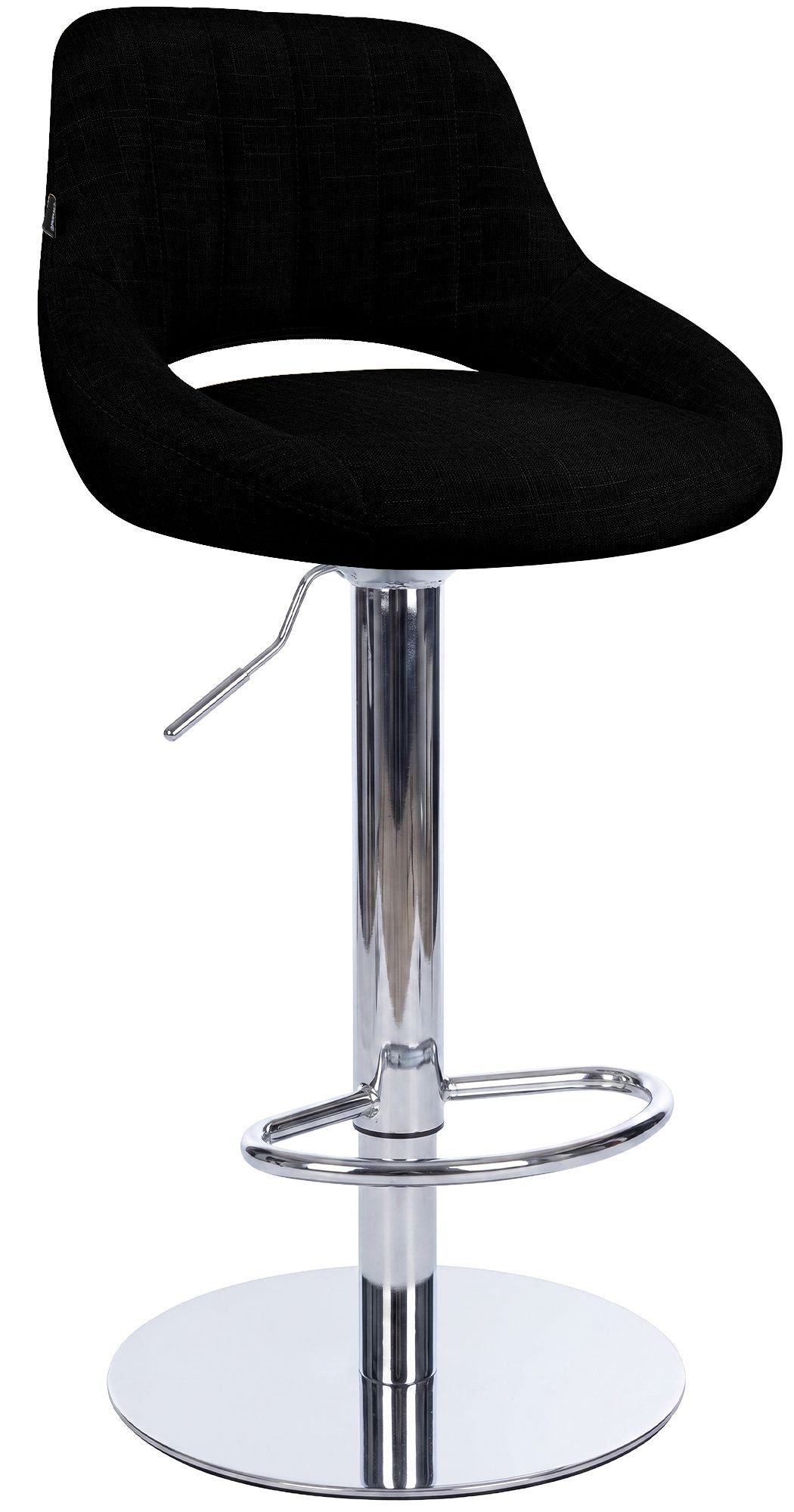 Barhocker Milet Chrom mit extra schwerem Standfuß