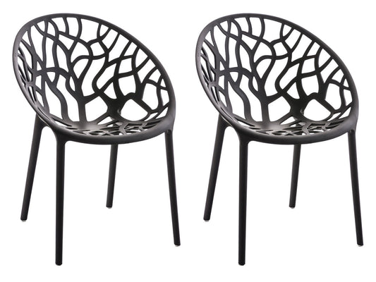 2er Set Stapelbare Gartenstühle Hope
