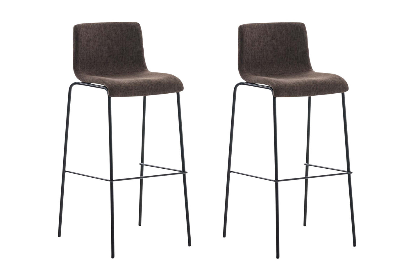 2er Set Barhocker Hover Stoff Vierfußgestell