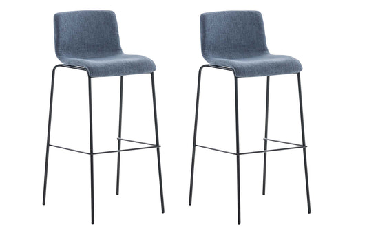 2er Set Barhocker Hover Stoff Vierfußgestell