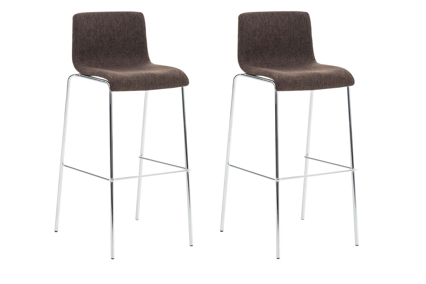 2er Set Barhocker Hover Stoff Vierfußgestell