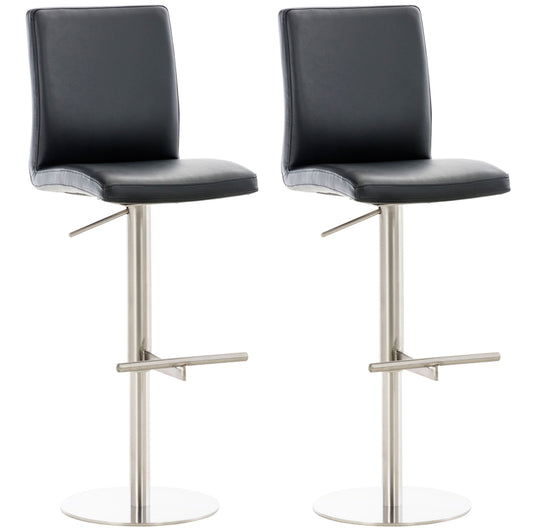 2er Set Barhocker Cadiz Kunstlederbezug