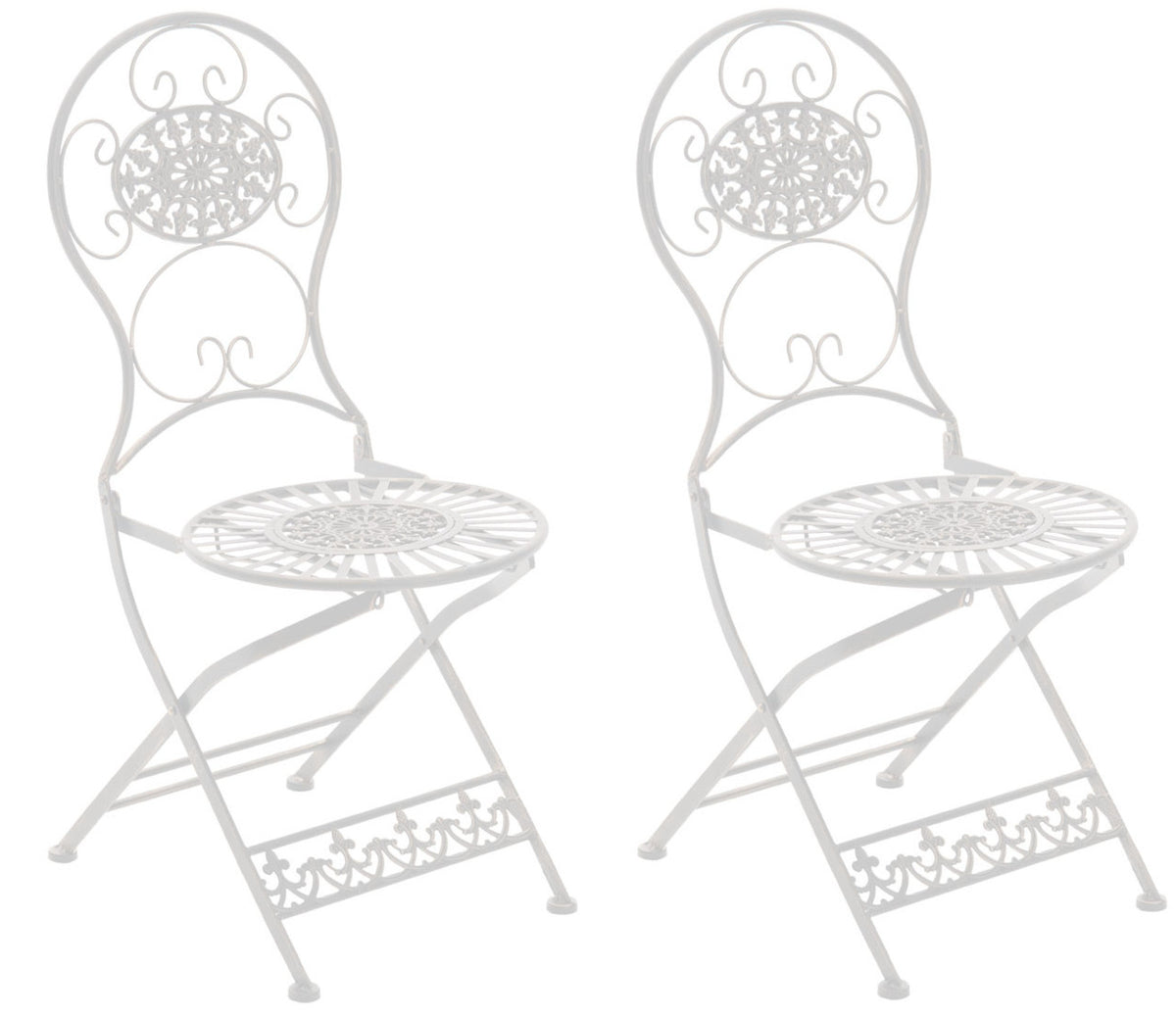 2er Set Eisen Klappstühle Mani