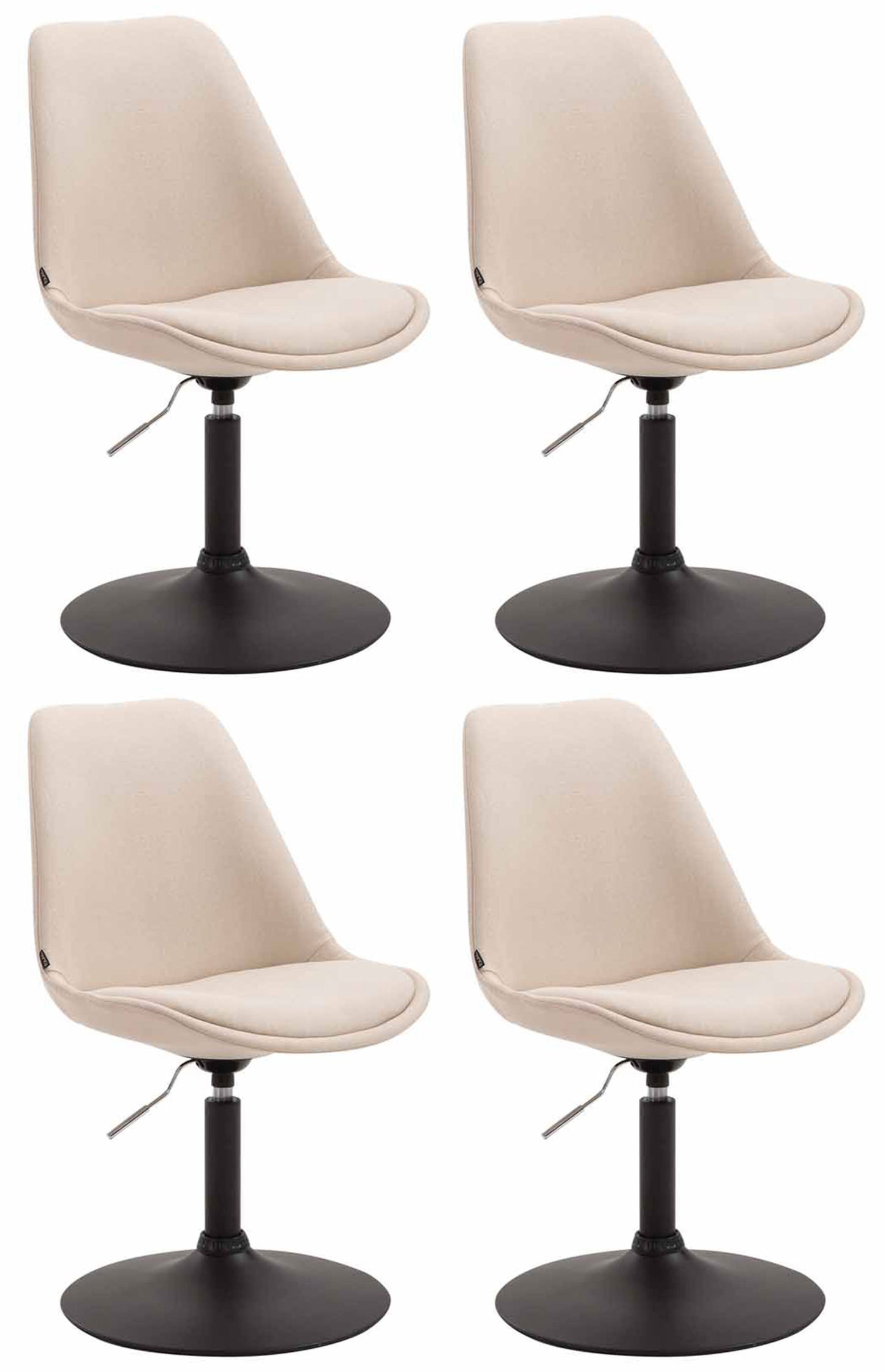 4er Set Esszimmerstühle Maverick Stoff