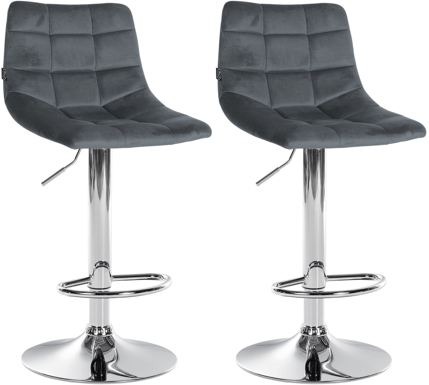 2er Set Barhocker Jerry Samt