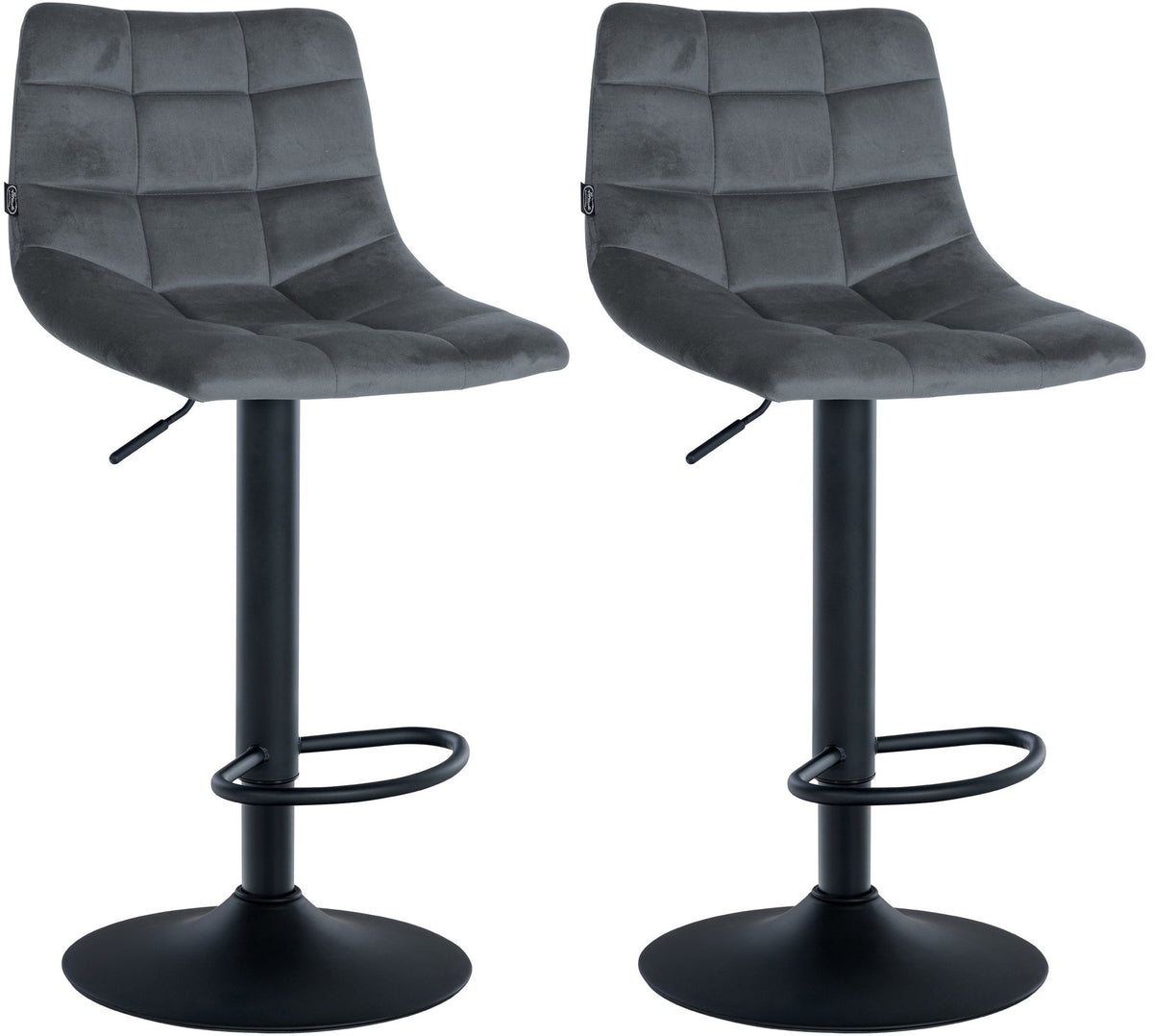 2er Set Barhocker Jerry Samt