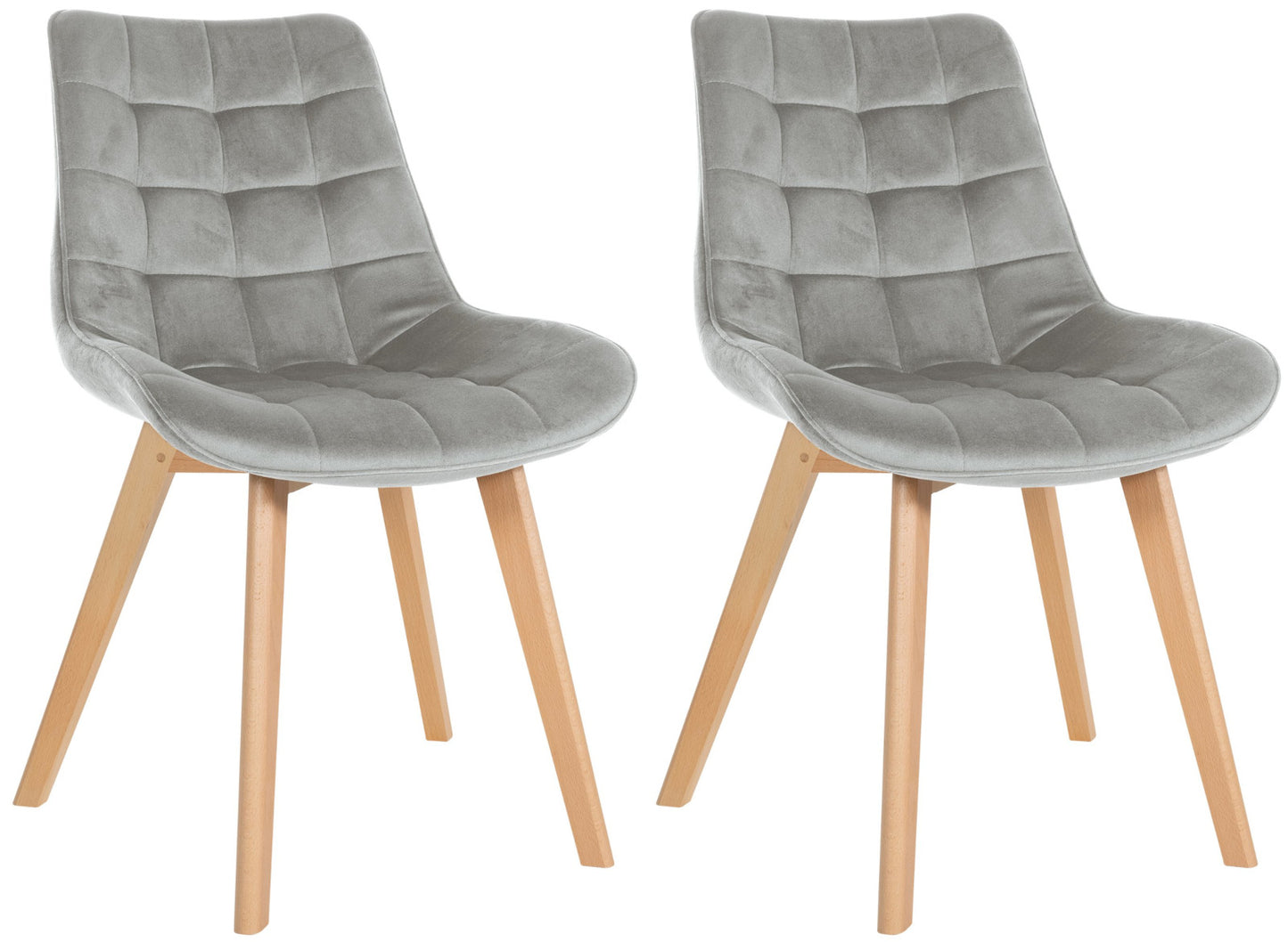 2er Set Stühle Brook Samt