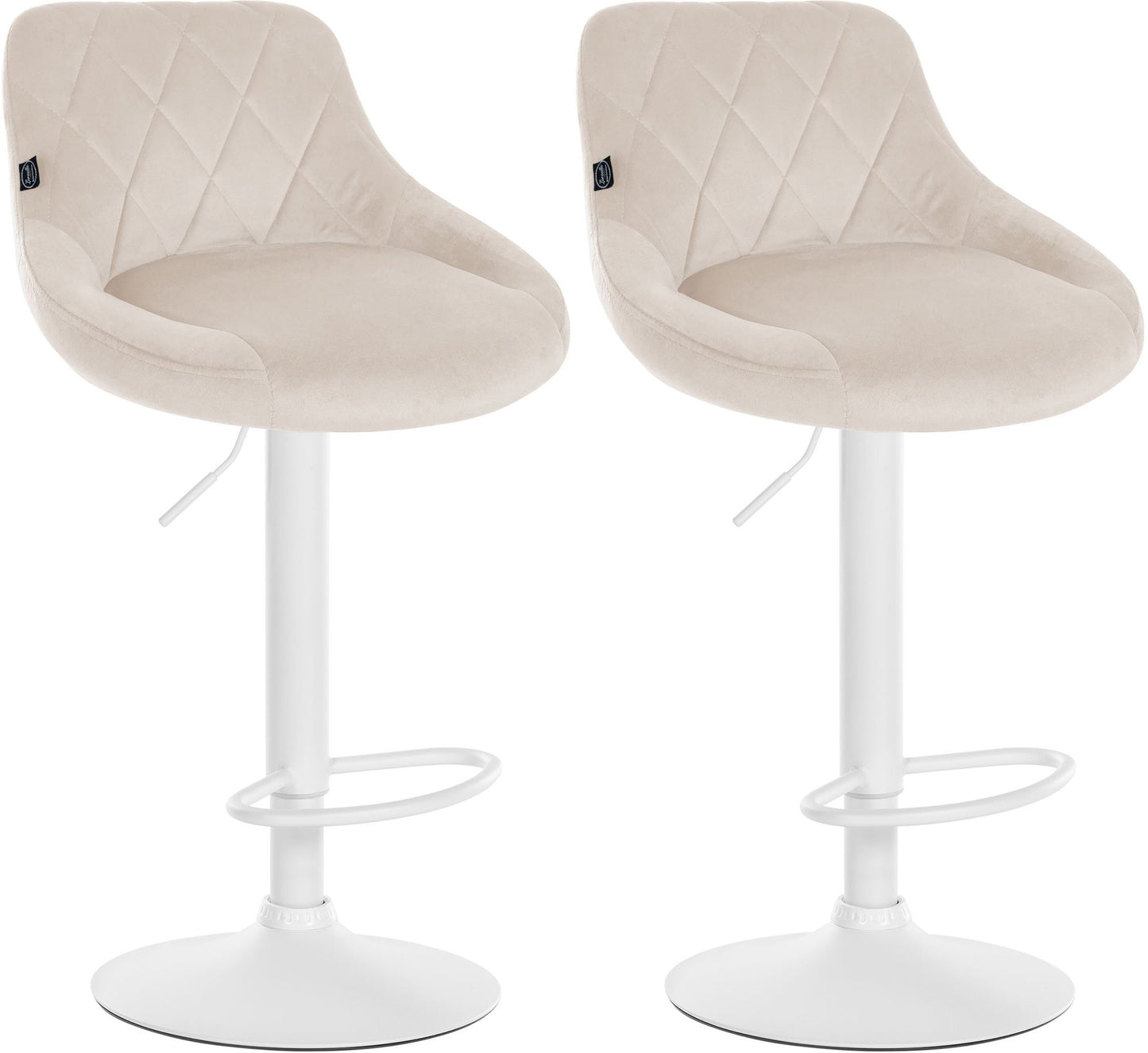 2er Set Barhocker Lazio Samt