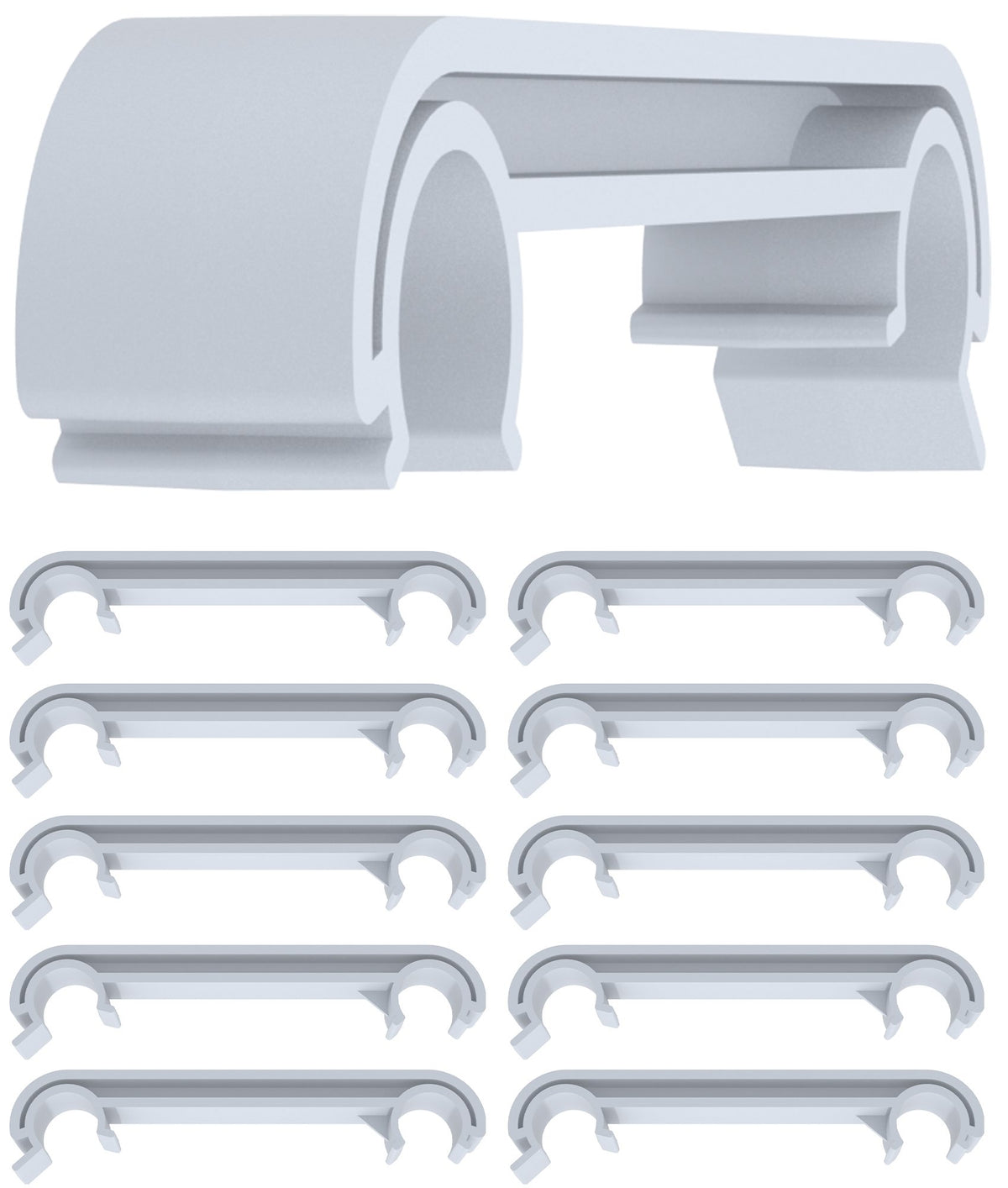 10er Set Kunststoff-Verbinder für Stühle