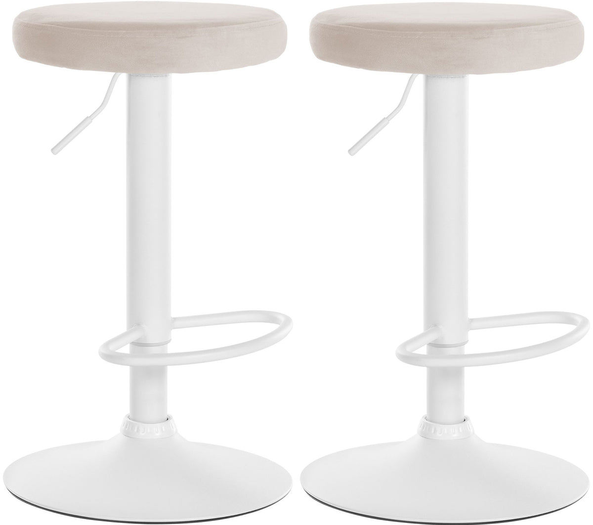 2er Set Barhocker Ponte Samt