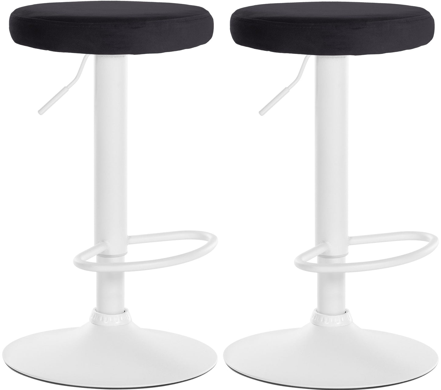 2er Set Barhocker Ponte Samt