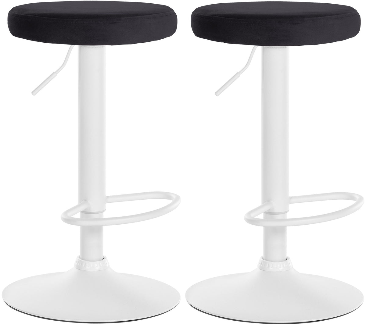2er Set Barhocker Ponte Samt