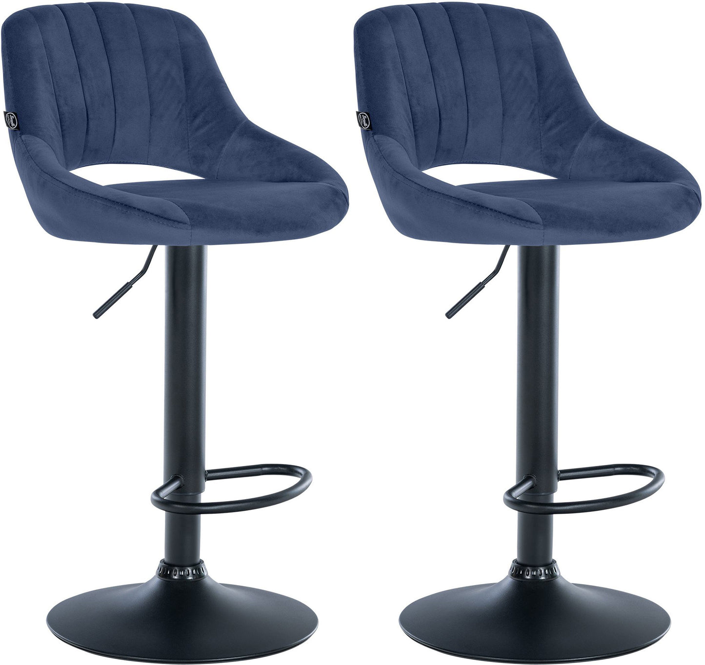 2er Set Barhocker Milet Samt