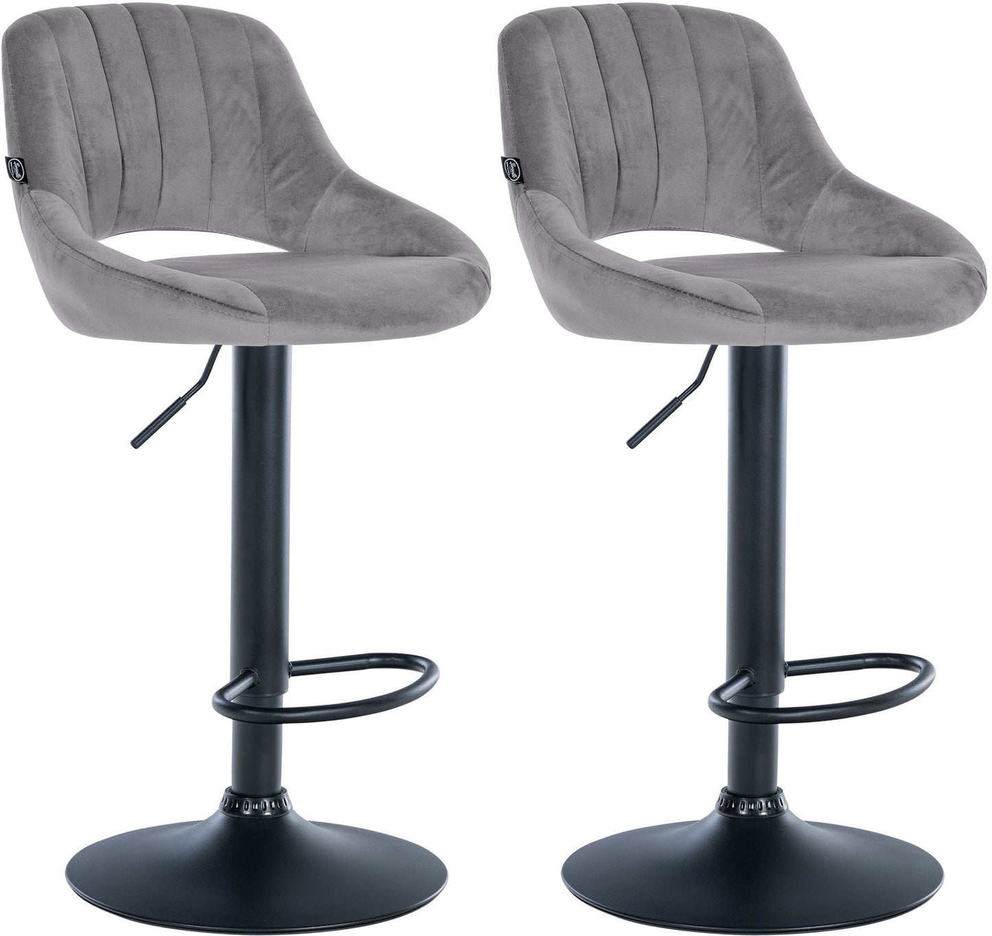 2er Set Barhocker Milet Samt