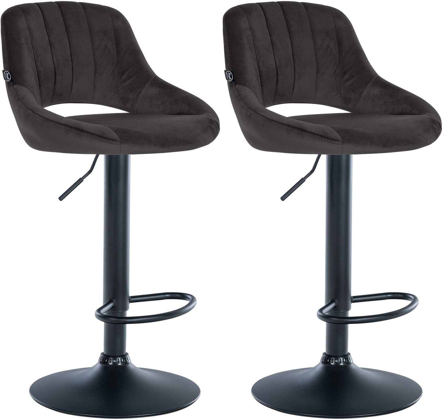 2er Set Barhocker Milet Samt
