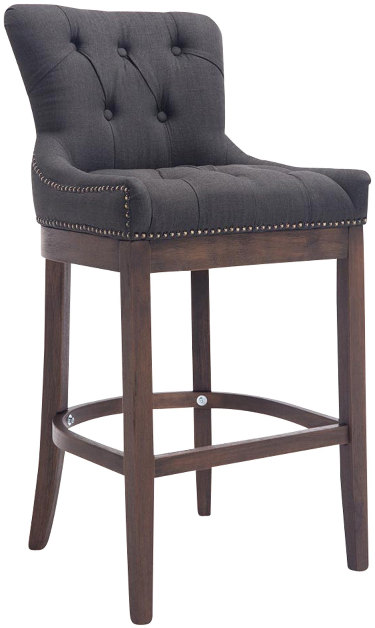 Barhocker Lakewood Stoff, Antik-dunkel