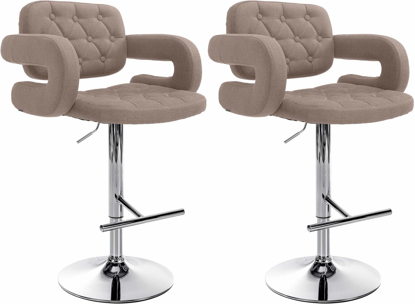 2er Set Barhocker Dublin Stoff