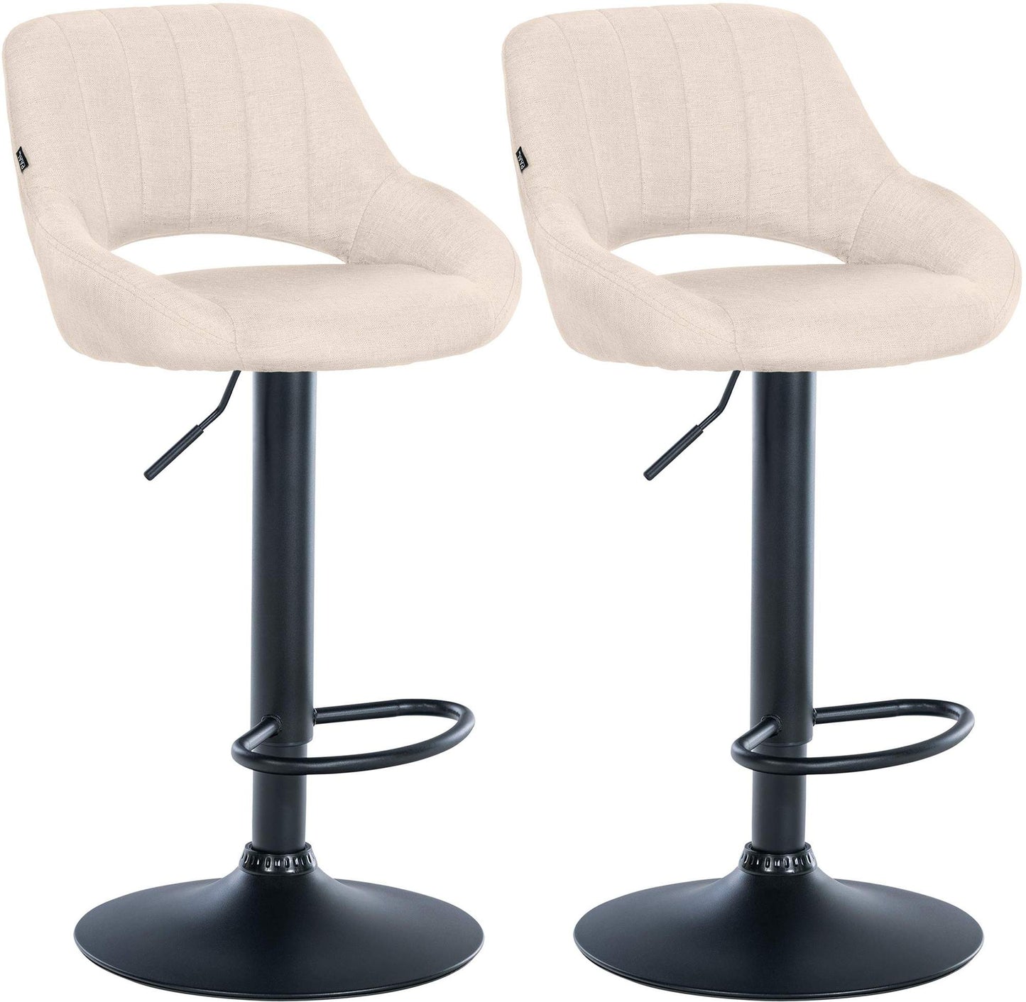 2er Set Barhocker Milet Stoff