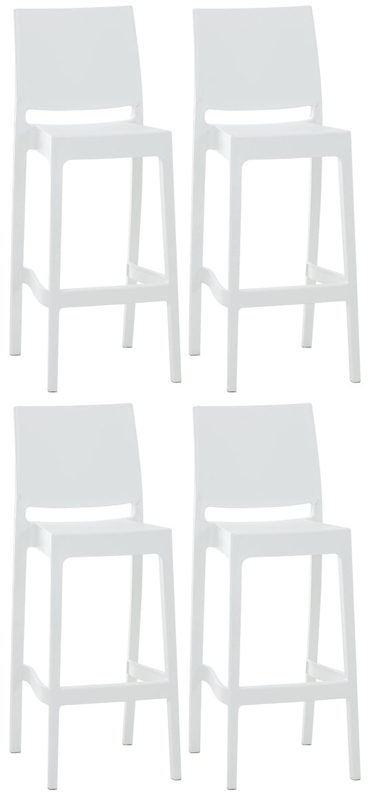 4er Set Barhocker Maya Kunststoff