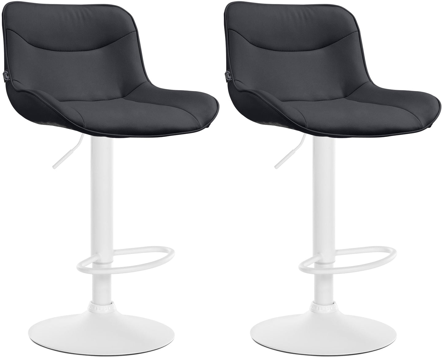 2er Set Barhocker Vonore Kunstleder