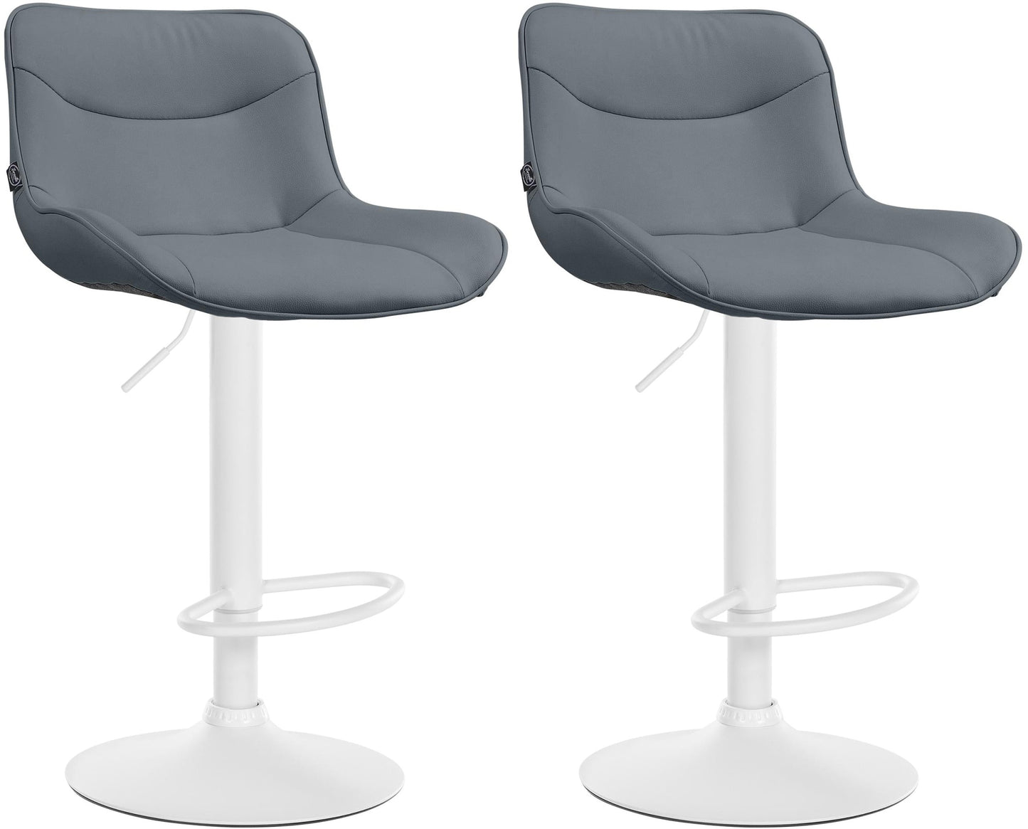 2er Set Barhocker Vonore Kunstleder