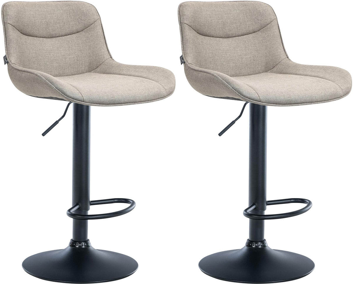 2er Set Barhocker Vonore Stoff