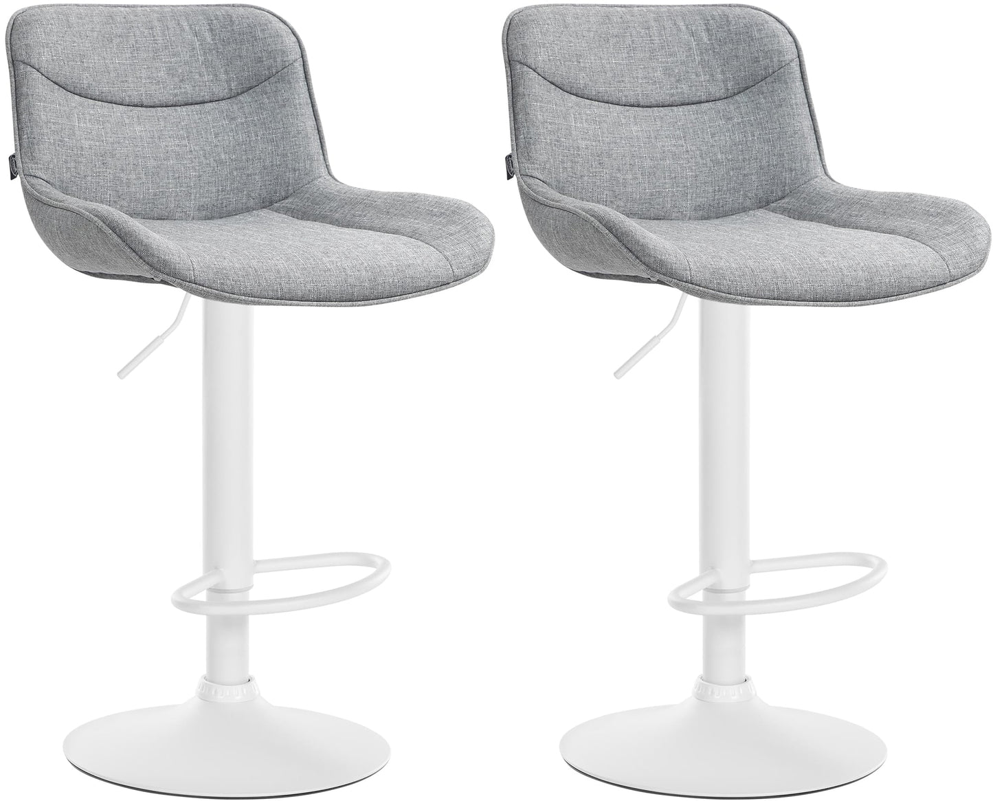 2er Set Barhocker Vonore Stoff