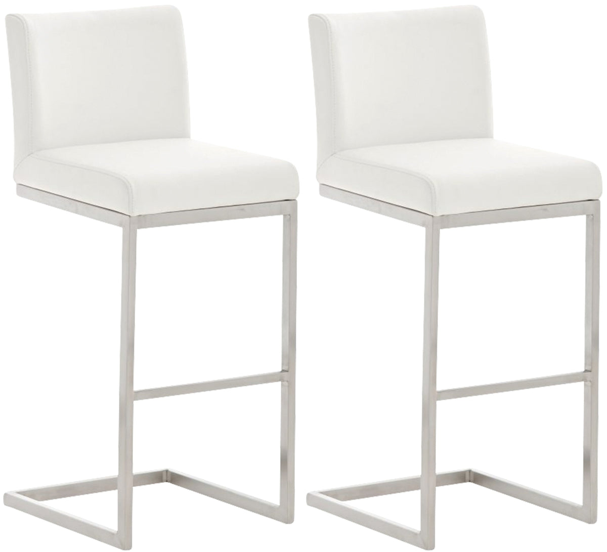 2er Set Barhocker Paros Kunstlederbezug