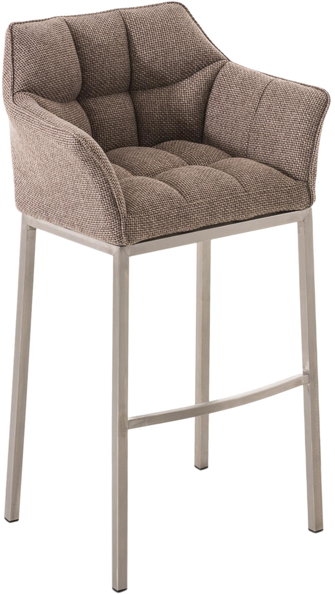Barhocker Damaso Stoff mit Vierfußgestell