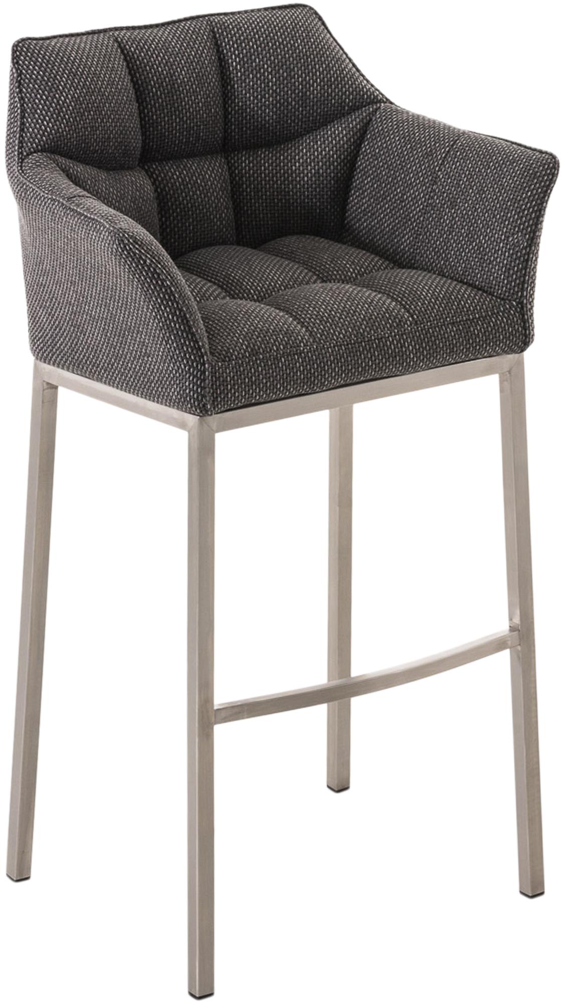Barhocker Damaso Stoff mit Vierfußgestell