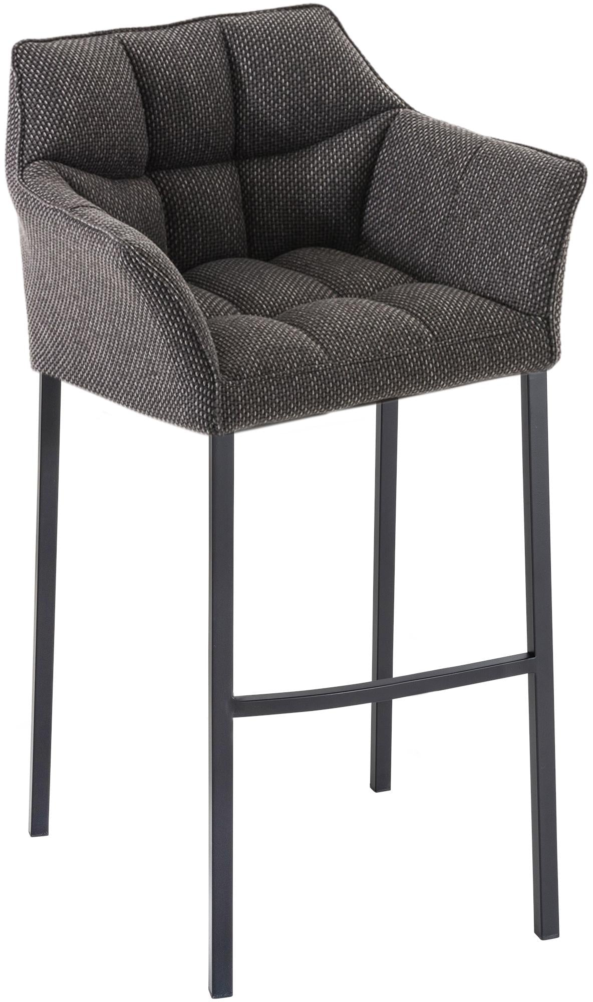Barhocker Damaso Stoff mit Vierfußgestell