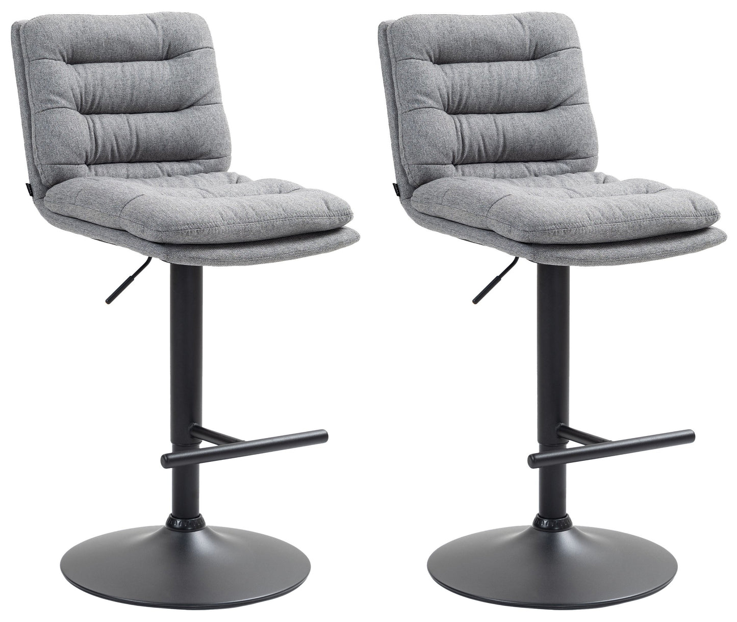2er Set Barhocker Damar Stoff