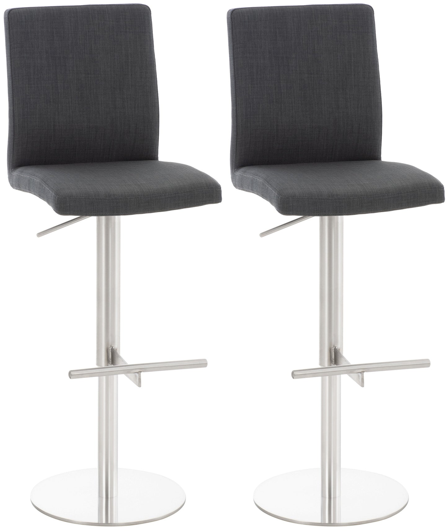 2er Set Barhocker Cadiz Stoffbezug