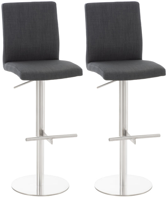 2er Set Barhocker Cadiz Stoffbezug