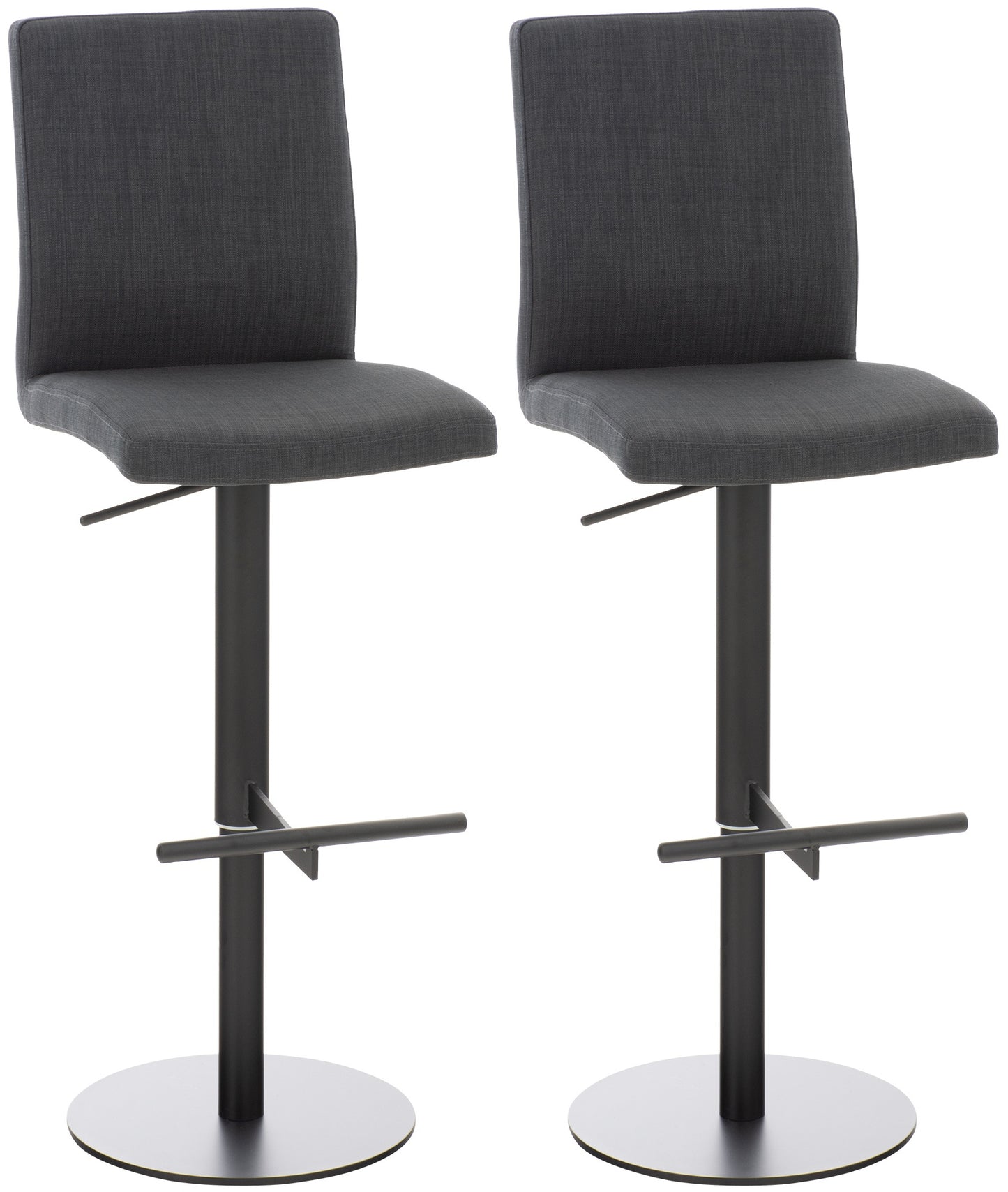 2er Set Barhocker Cadiz Stoffbezug