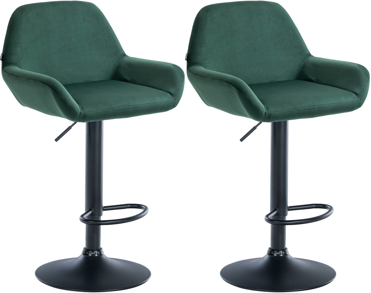 2er Set Barhocker Braga Samt