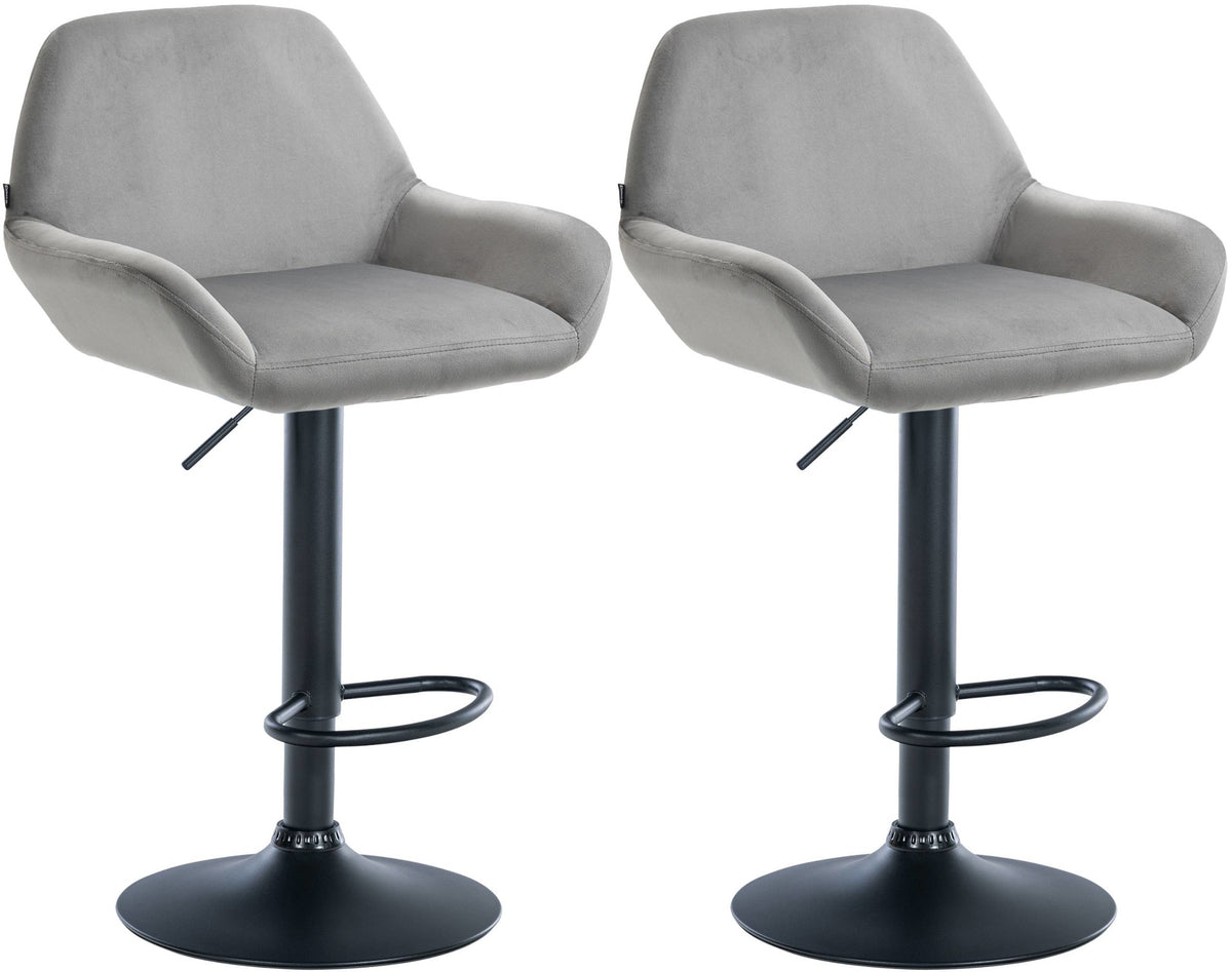 2er Set Barhocker Braga Samt