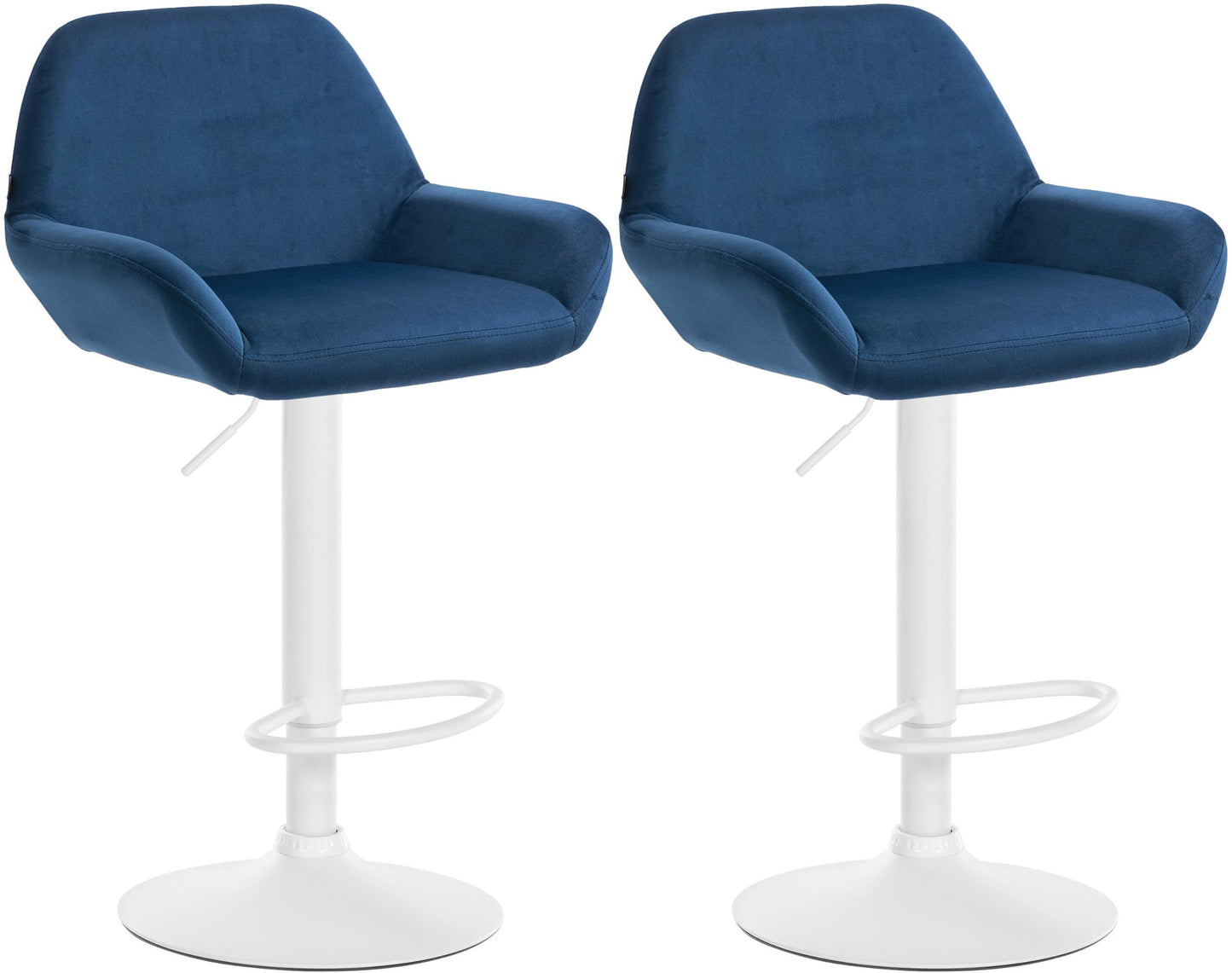 2er Set Barhocker Braga Samt