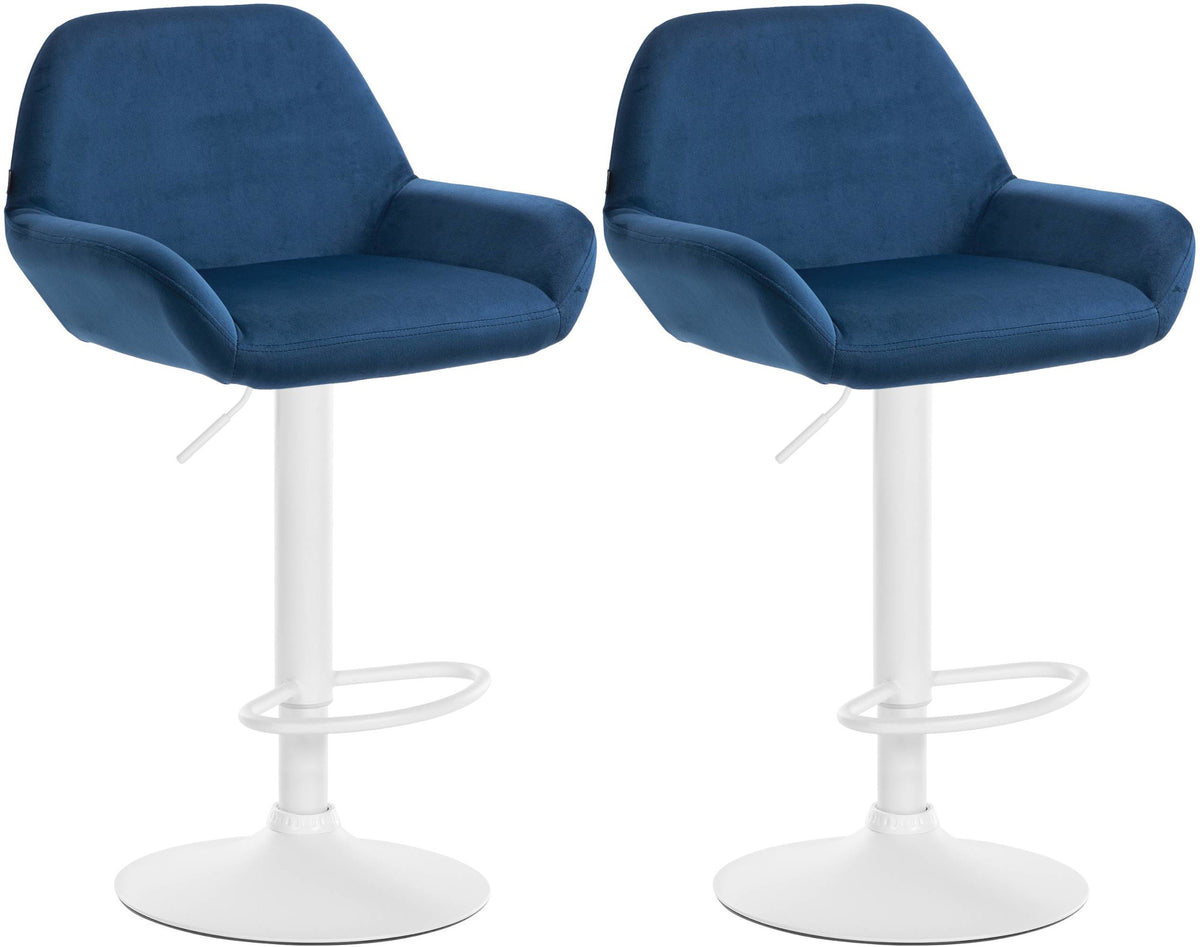 2er Set Barhocker Braga Samt