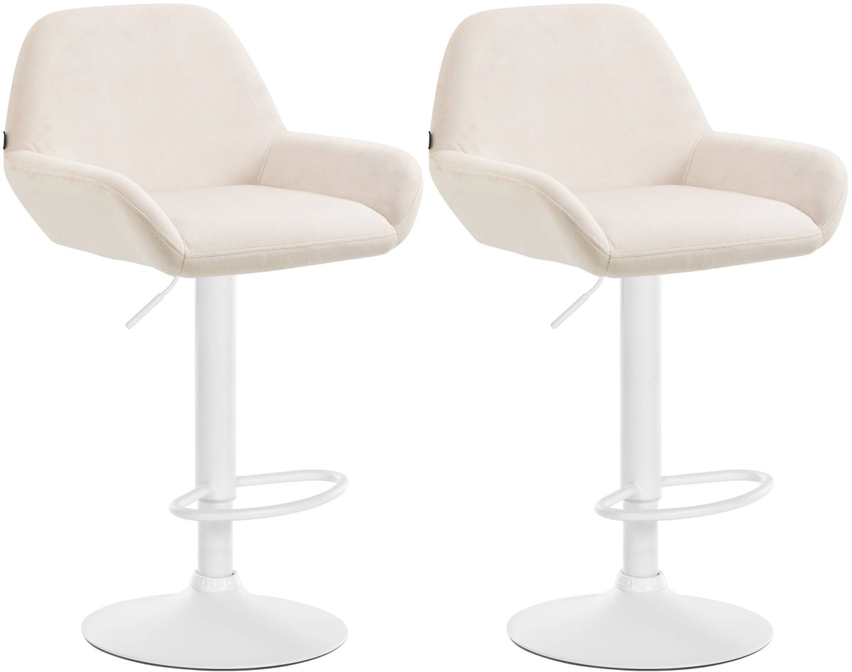 2er Set Barhocker Braga Samt