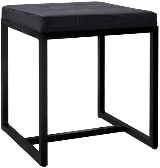 Sitzhocker Barci mit schwarzem Gestell