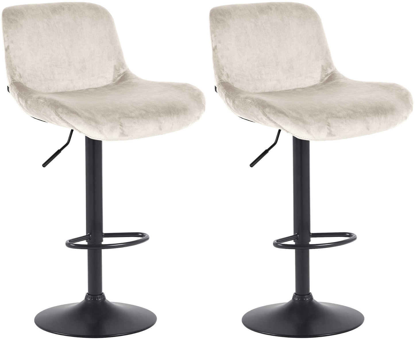 2er Set Barhocker Solon Schwarz
