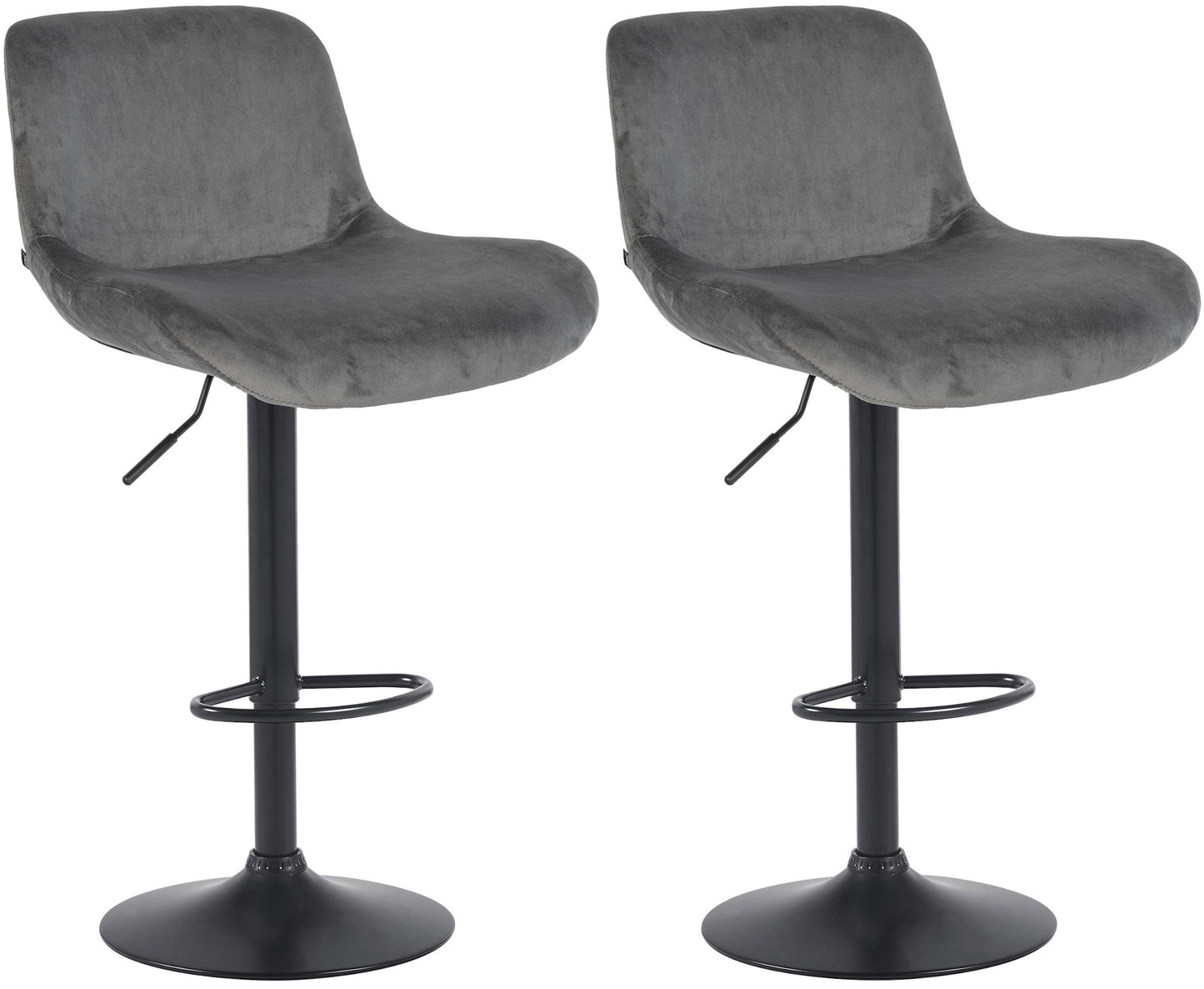 2er Set Barhocker Solon Schwarz